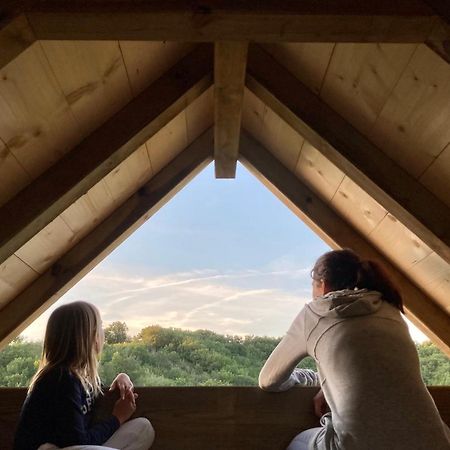 Cabane Bivouac Avec Echelle A L'Ombre Des Chenes Idrac-Respailles Dış mekan fotoğraf